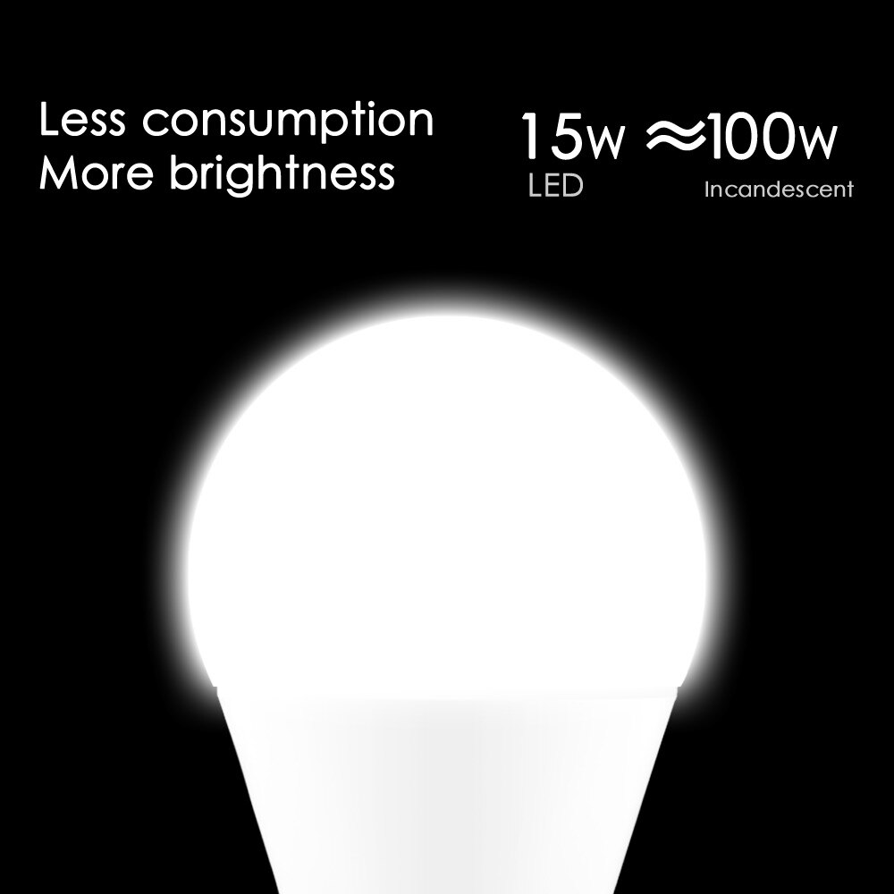 15W E27 Smart LED Bulb WIFI Control Equal to 100W In…