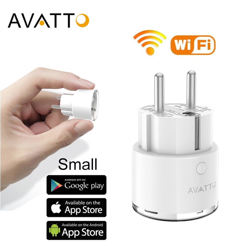 AVATTO Mini Standard 16A EU Smart Wifi Plug with Pow…