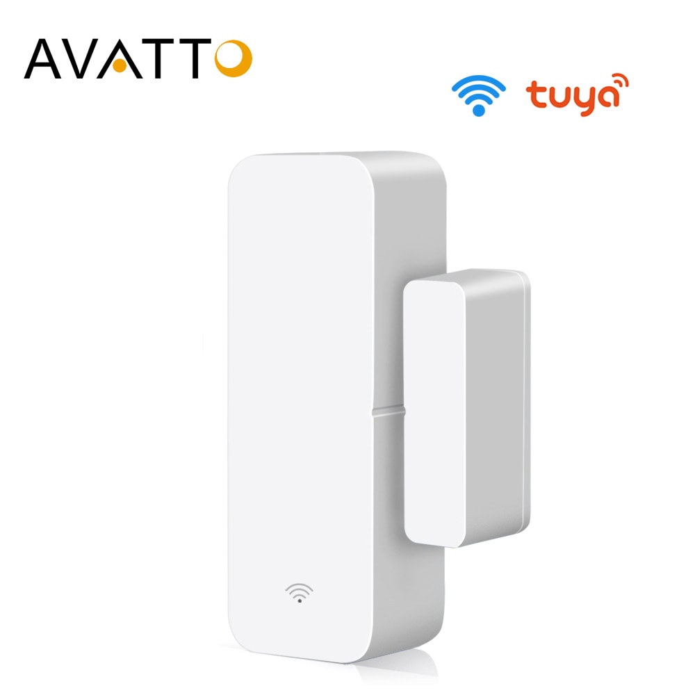 AVATTO Tuya WiFi Door Sensor, Smart Door Open/Closed Detectors, Smartlife APP Wifi Window Sensor Work with Alexa,Google Home