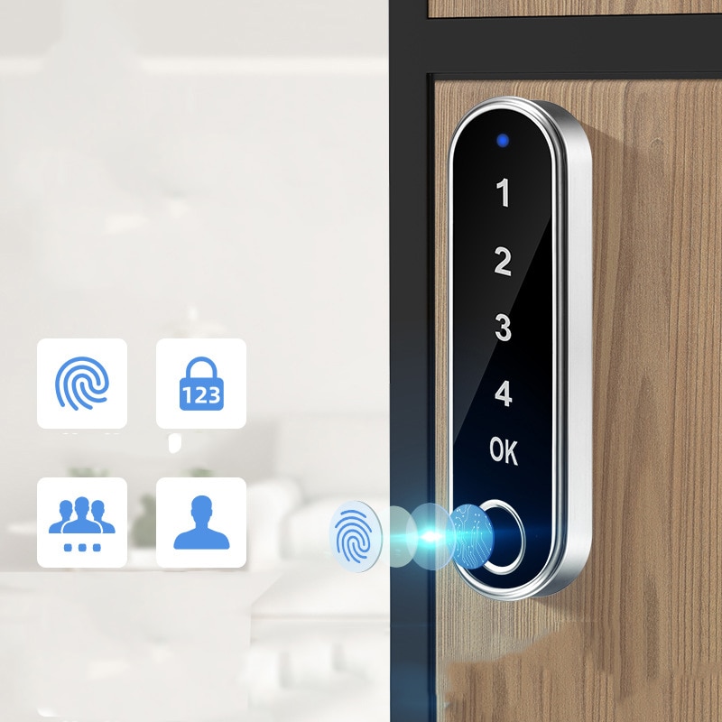 Fingerprint Smart Cabinet Lock Password Drawer Offic…