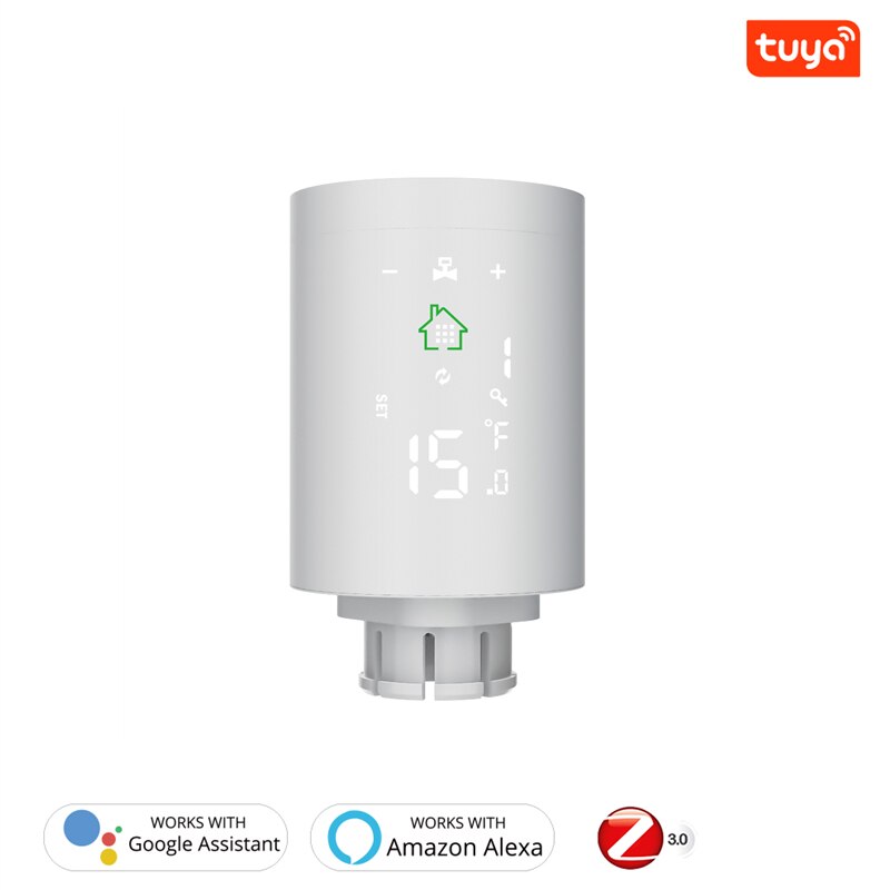 Home Automation Tuya ZigBee3.0 Smart Actuator Thermostatic Radiator for Alexa Smart Temperature Control System