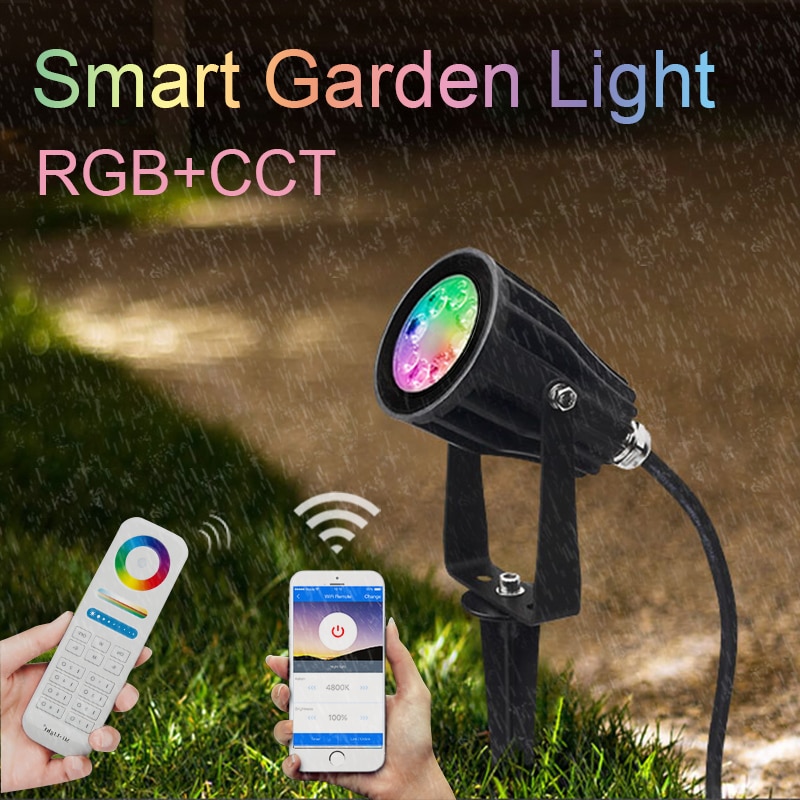 Miboxer 6W RGB CCT Smart LED Garden Light FUTC04 AC100~240V IP66 Waterproof led Outdoor lamp Garden Lighting Highlight Turf lamp