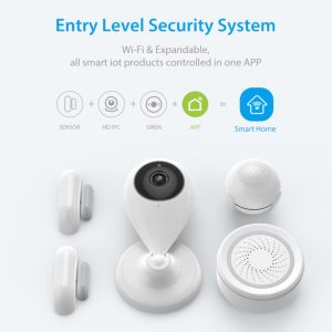 NEW Alarm Systems Security Home WIFI Smart Home Video Alarm Kit 720P Cameras 3 Sensors 1 Siren Alarm SmartLife TUYA APP Control