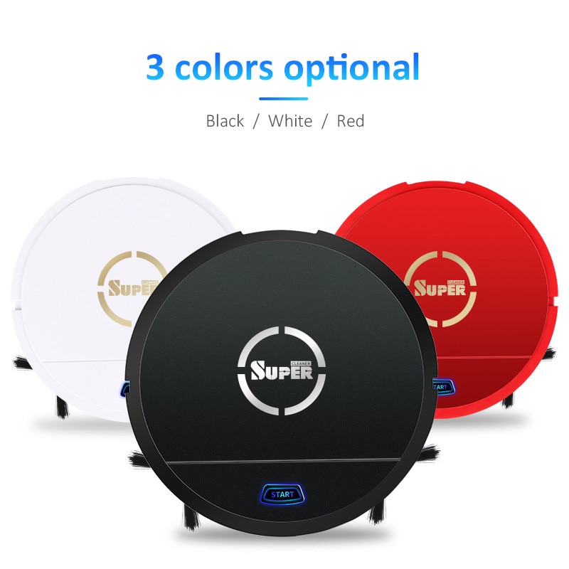 Robot Vacuum Cleaner Robot Vacuum Cleaner Sweep&Wet Mop Simultaneously for Hard Floors&Carpet Run Dust Sterilize Smart Planned