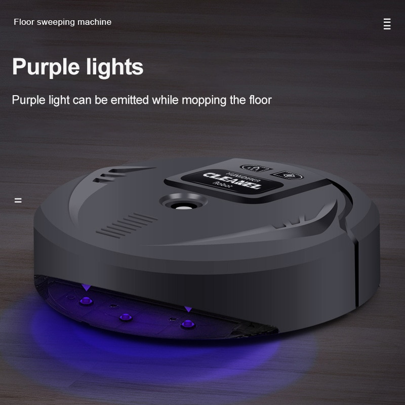 Robot Vacuum Cleaner UV Disinfection USB Smart Sweeping Robot Automatic Sweeper Mopping Spray Household Floor Cleaning Machine