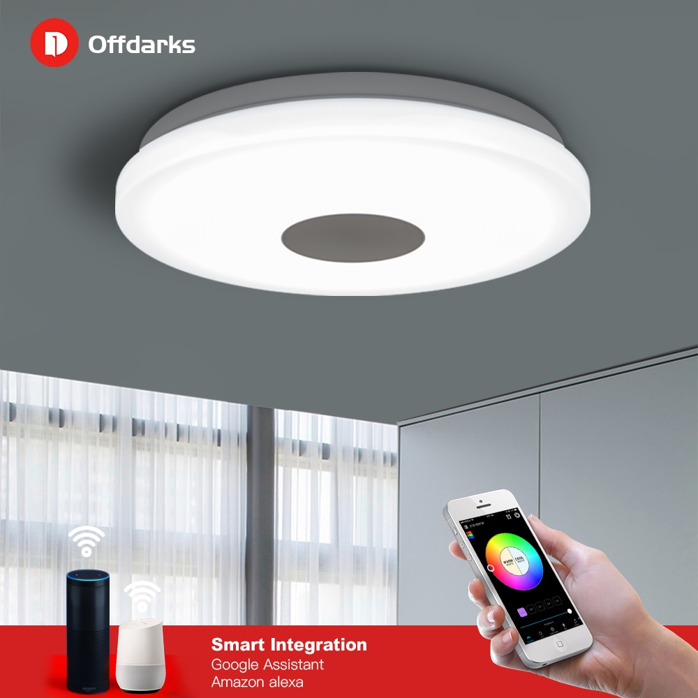 Smart LED Ceiling Light 48W 60W Application Remote Mobile Control RGB Dimming Color Kitchen Living Room ceiling lamp