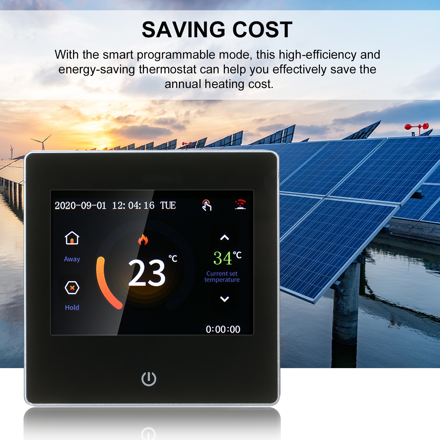 Smart Thermostat LCD Touch-screen Programmable Therm…