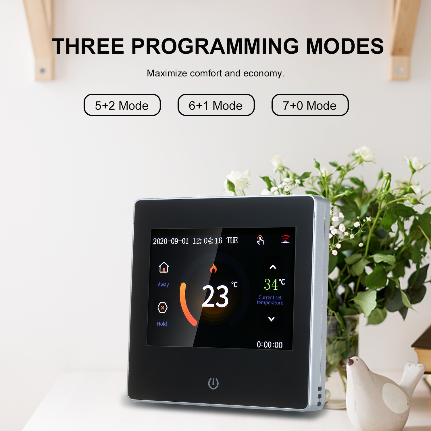 Smart Thermostat LCD Touch-screen Programmable Thermostat with WIFI Electric Heating 16A Digital Temperature Controller