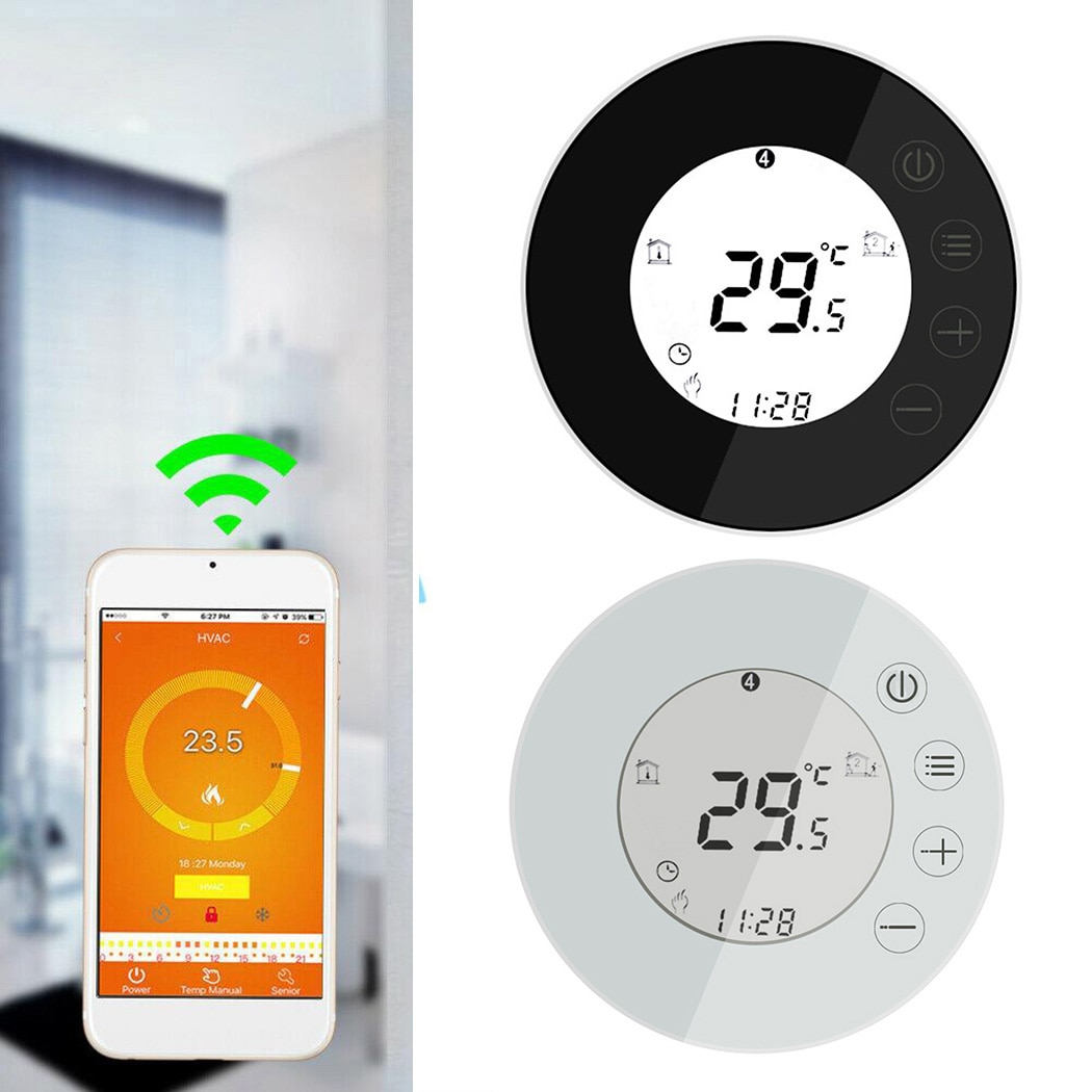 Smart WIFI APP Programmable Thermostat For Electric Water Heating Gas Boiler Thermostat Temperature Controller