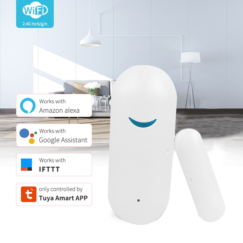 Smart WiFi Door Sensor Tuya Door Open / Closed Wirel…