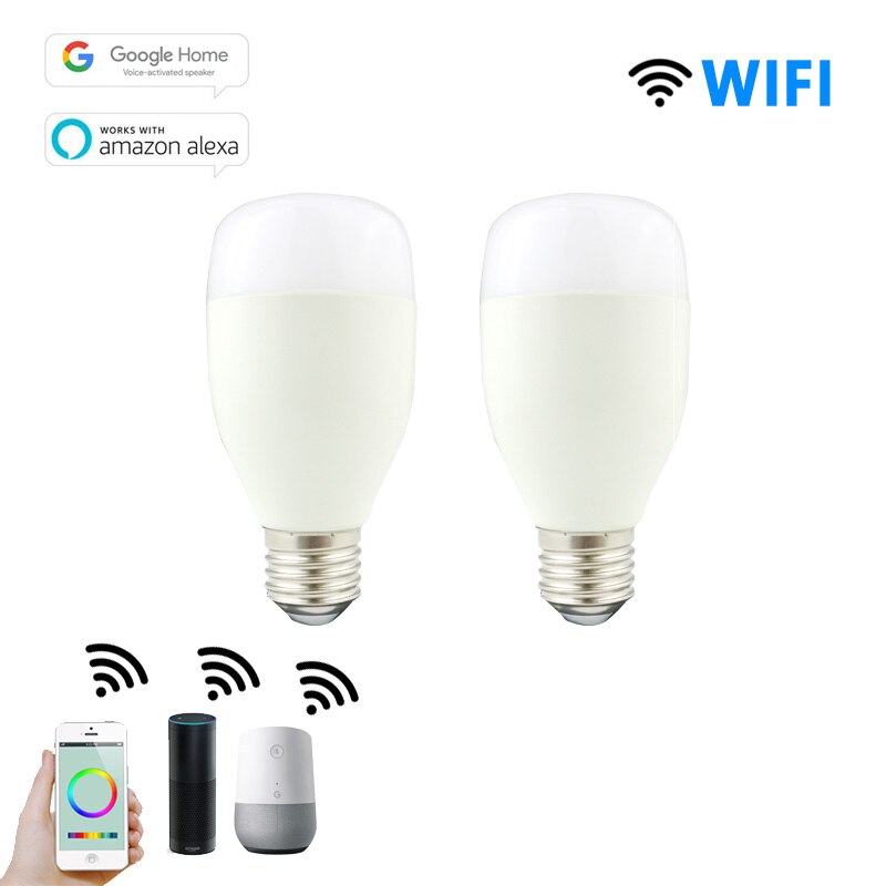 WiFi Smart Bulb, Smart LED Light Bulb LE7 Compatible with Alexa Echo Remote Control by iPhone iOS & Android Google Assisist