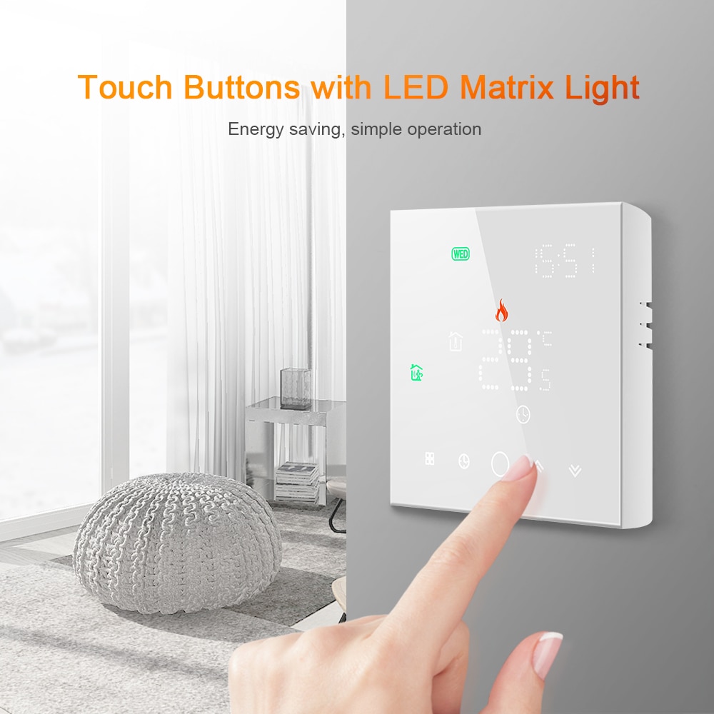 WiFi Smart Thermostat Temperature Controller for Gas Boiler Heating with Amazon Alexa Google Home programmable Voice Control