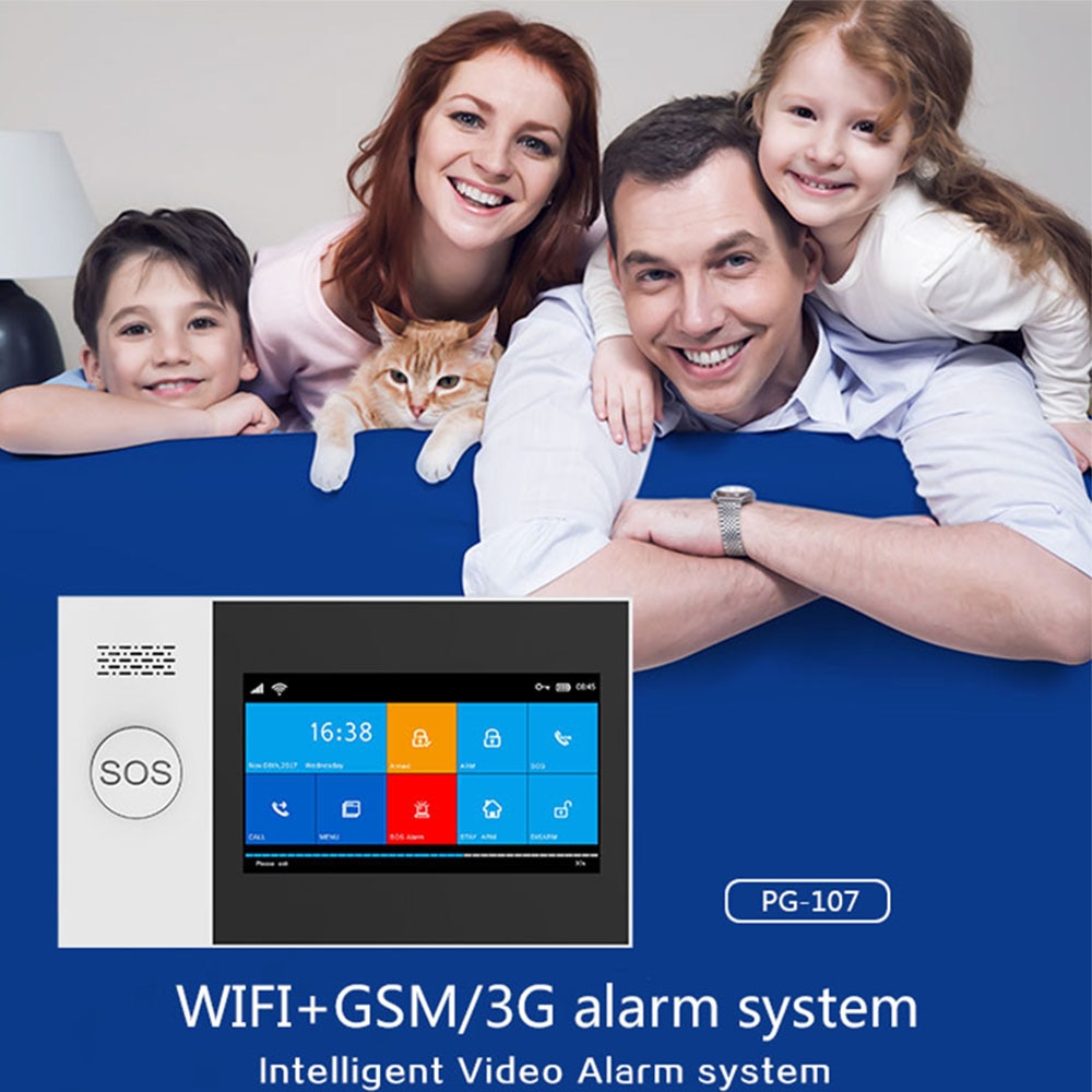 YAOSE PG-107 Wifi GSM Home Security Alarm System App…