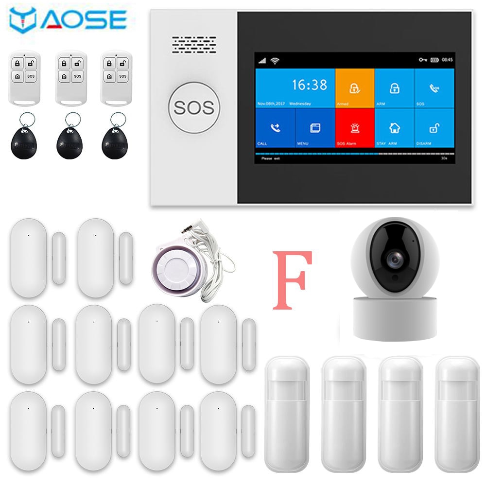 YAOSE PG-107 Wifi GSM Home Security Alarm System App…