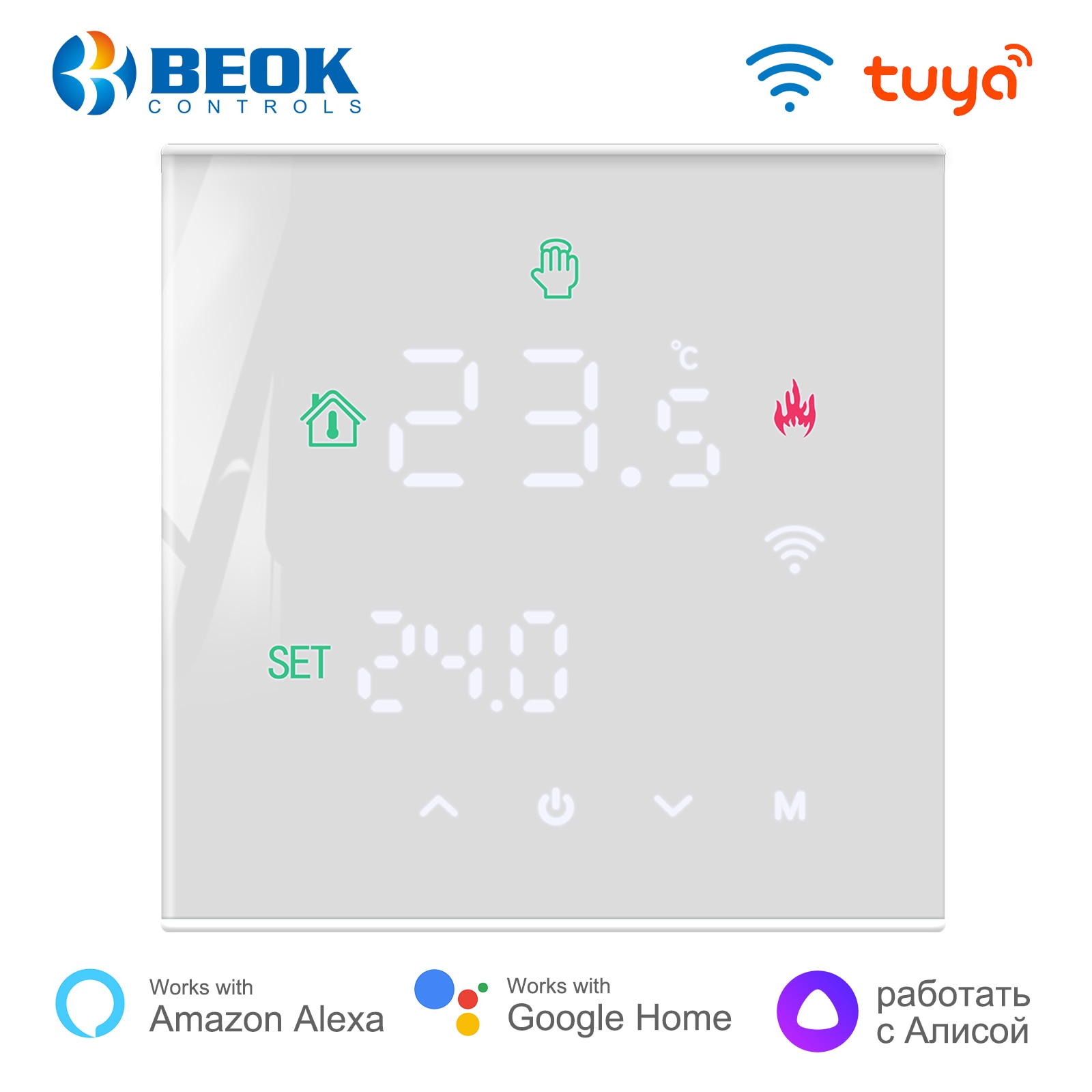 Beok Tuya Thermostat Wifi Gas Boiler Warm Floor Heat…