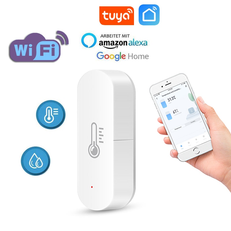 IHSENO Tuya WiFi Temperature Humidity Sensor Smart L…