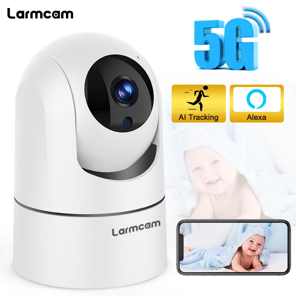 Larmtek IP Camera 5G WiFi Baby Monitor 1080P Mini In…