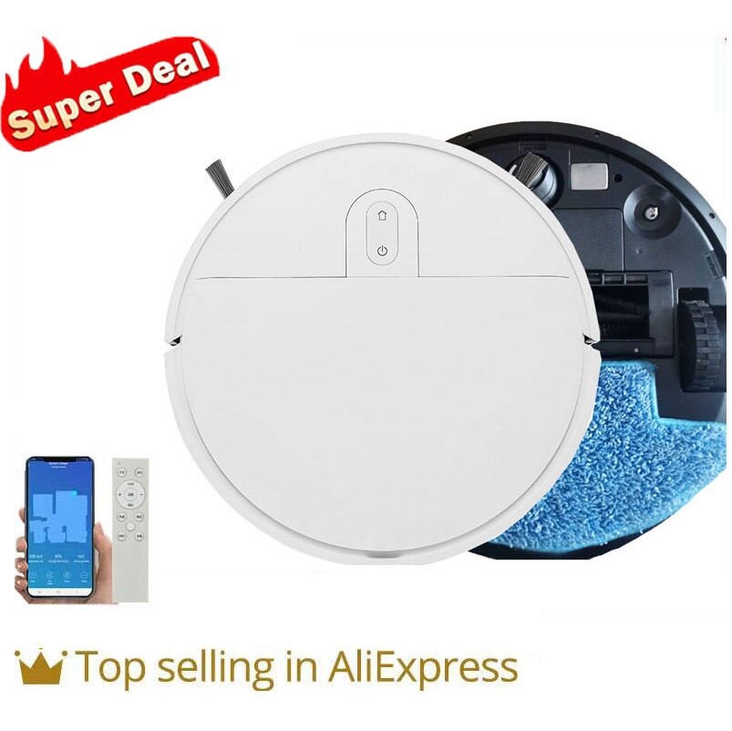 Smart Robot Vacuum Cleaner 4500PA Sweeping Machine W…