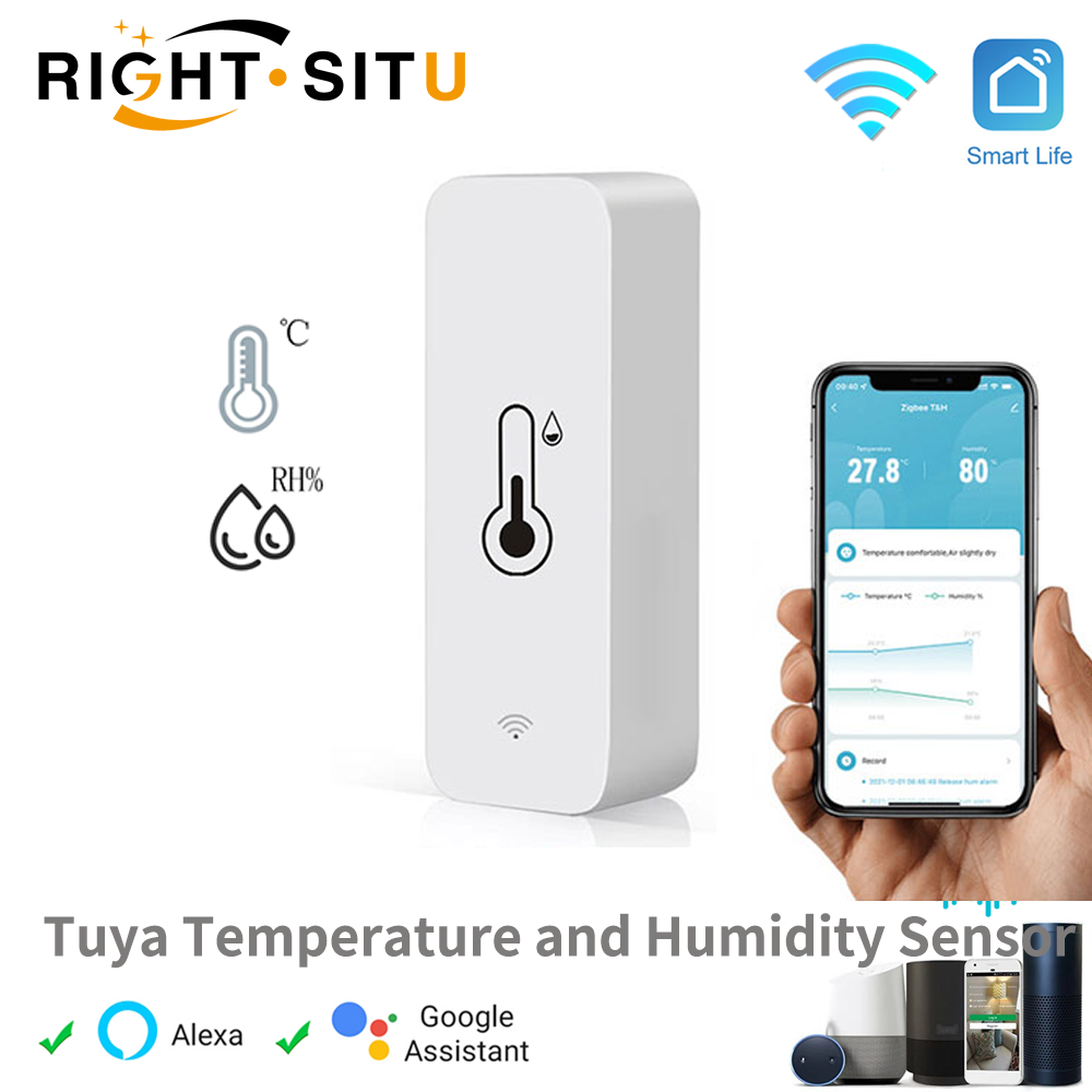 Tuya Smart Temperature And Humidity Sensor WiFi APP …